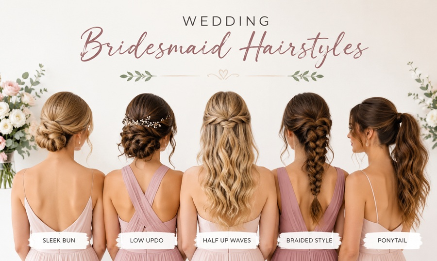 Wedding Bridesmaid Hairstyles